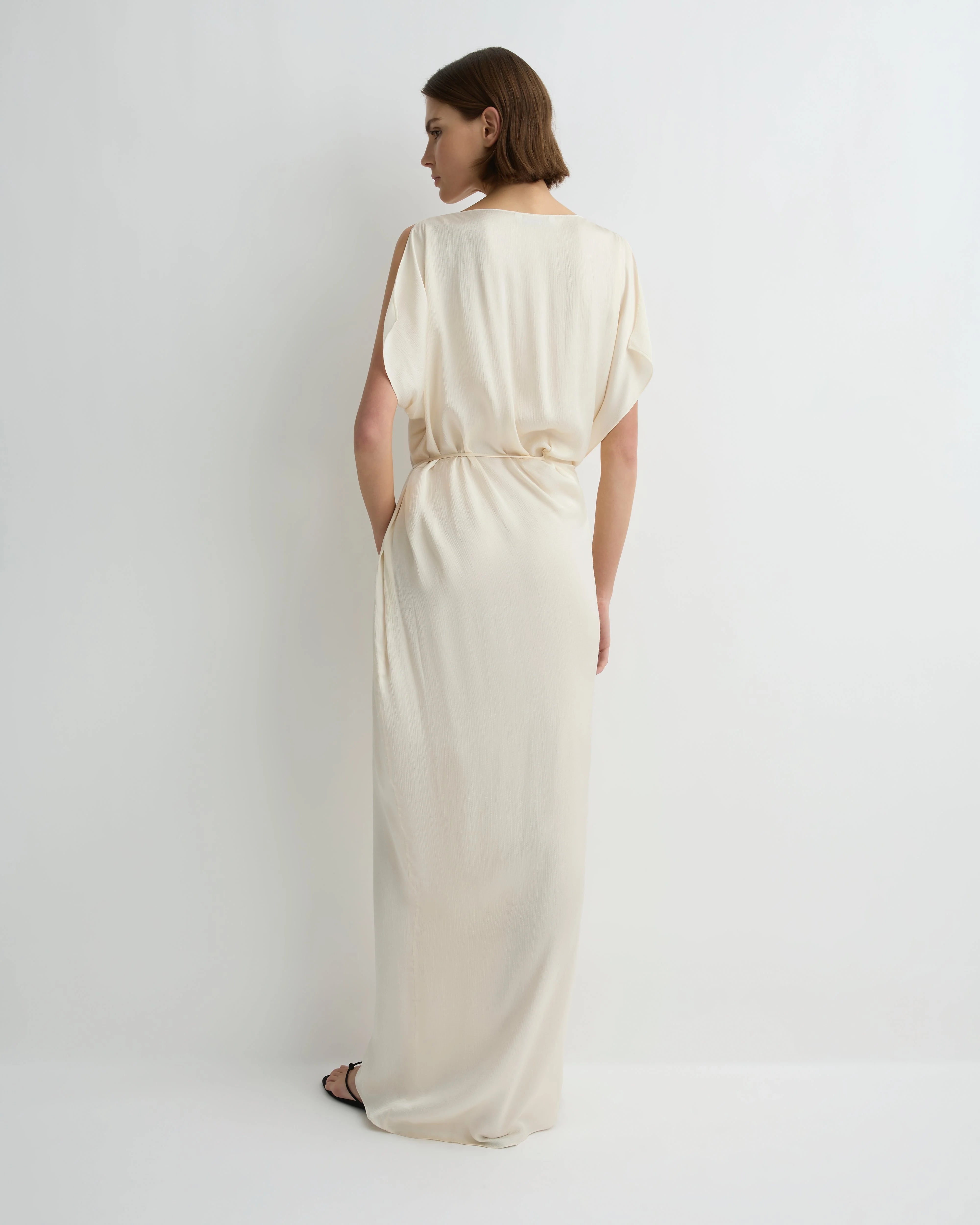 Ardea Wrap Dress - Pearl